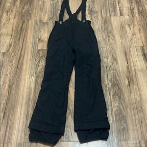 Vintage Robbe Bib Black Snowboard USA Made Straps Women's Snow Winter Sz 8